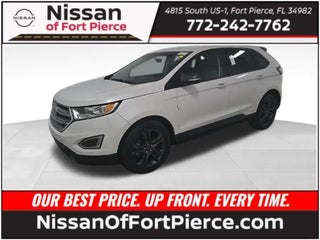 2018 Ford Edge with White Platinum Metallic Tri-Coat Exterior