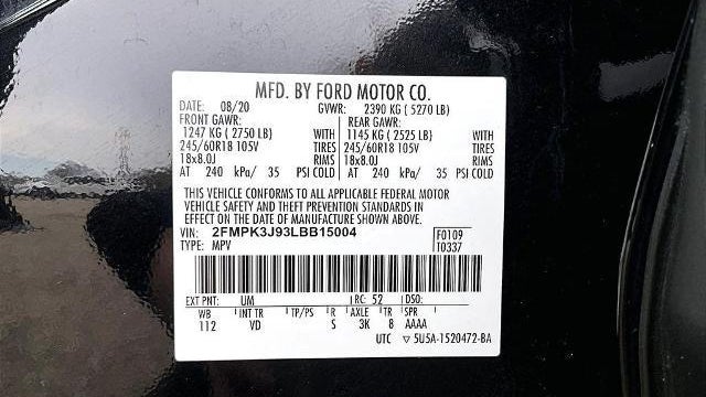 2020 Ford Edge ST Line
