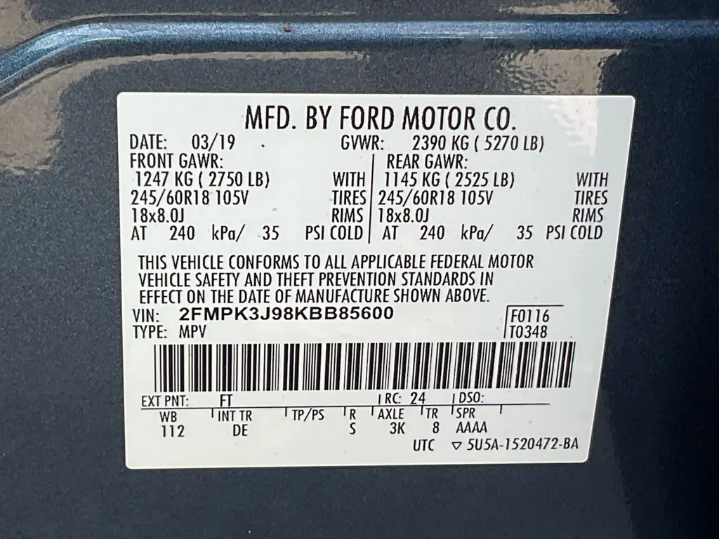 2019 Ford Edge - $13,985