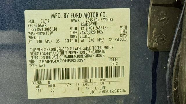 2017 Ford Edge Sport