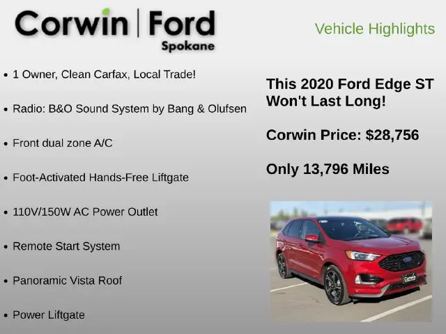 2020 Ford Edge - $28,756