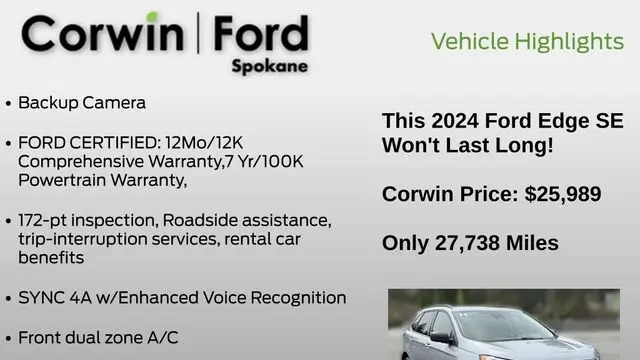 2024 Ford Edge SE