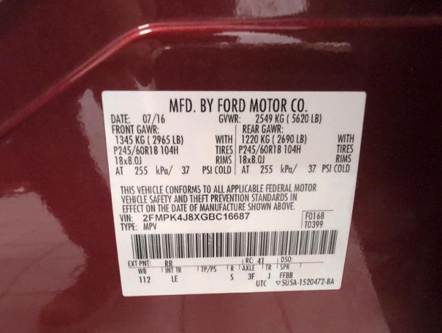 2016 Ford Edge - $13,800
