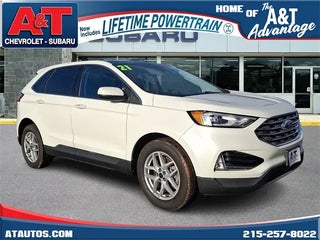 2021 Ford Edge with Star White Metallic Tri-Coat Exterior