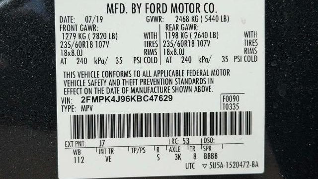 2019 Ford Edge SEL