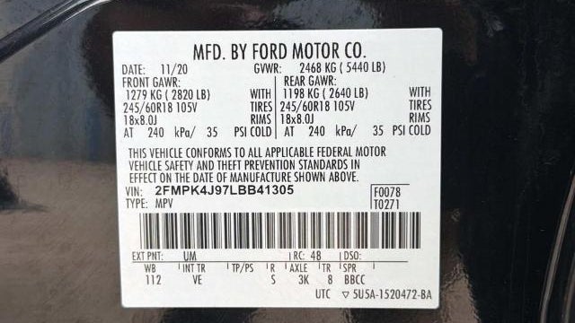 2020 Ford Edge ST Line