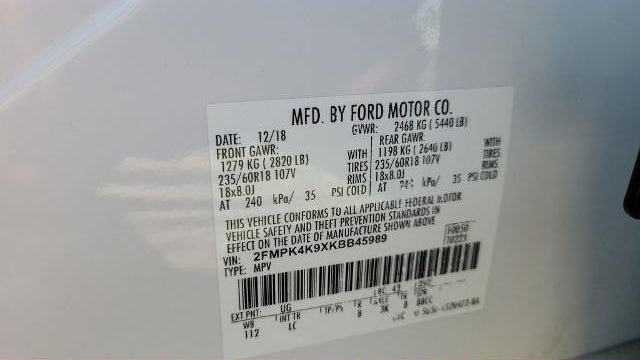 2019 Ford Edge Titanium