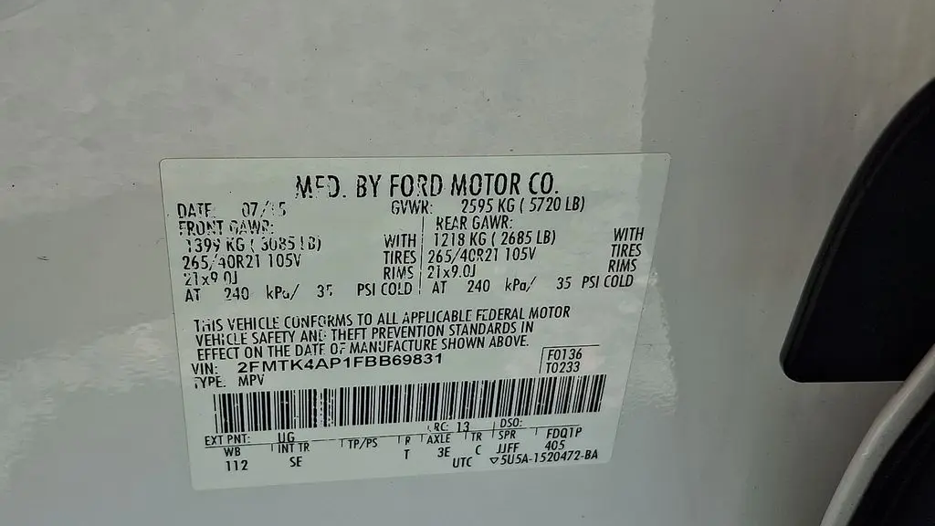 2015 Ford Edge Sport