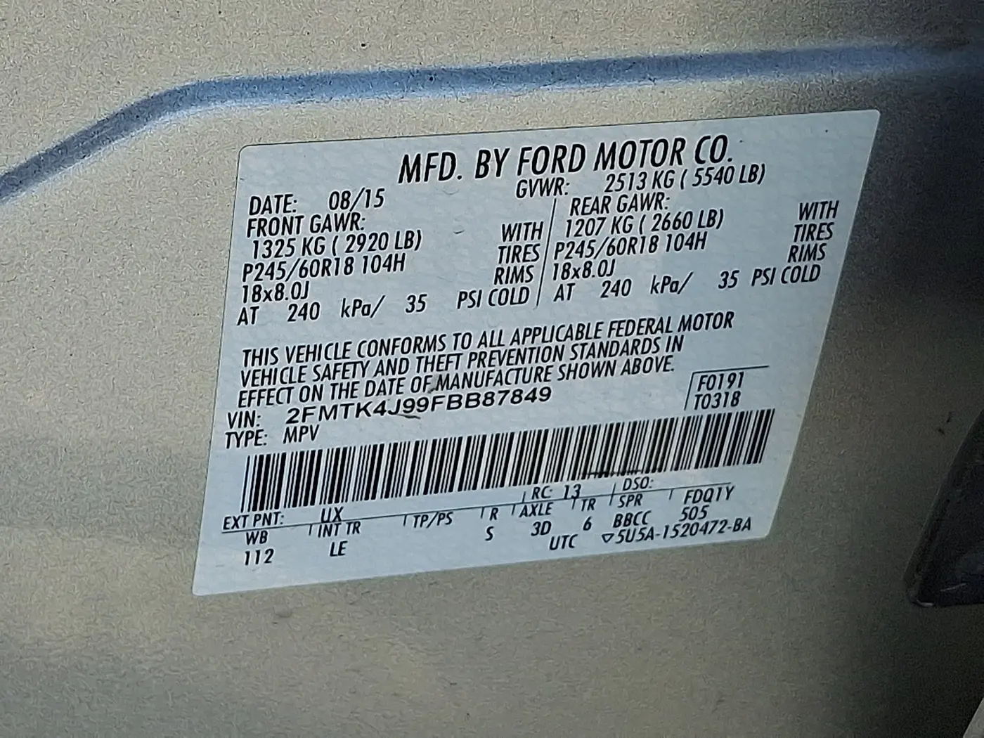 2015 Ford Edge - $12,155