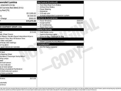1998 Chevrolet Lumina 4DR Sedan