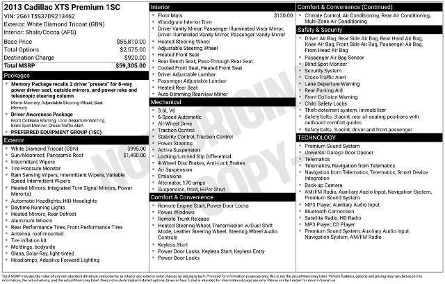 2013 Cadillac XTS Premium Collection — photo 1 of 1