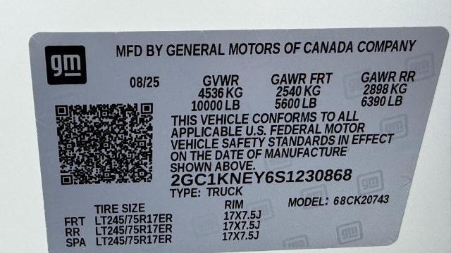 2025 Chevrolet Silverado 2500HD LT