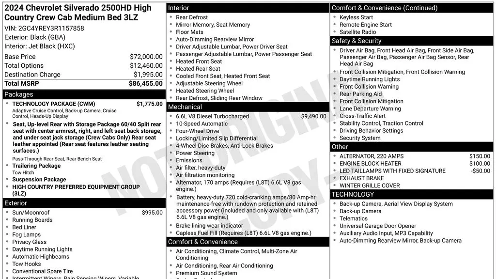 2024 Chevrolet Silverado 2500HD High Country