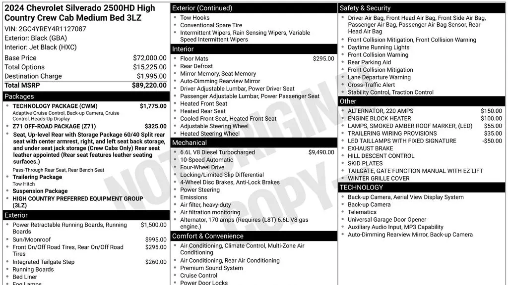 2024 Chevrolet Silverado 2500HD High Country
