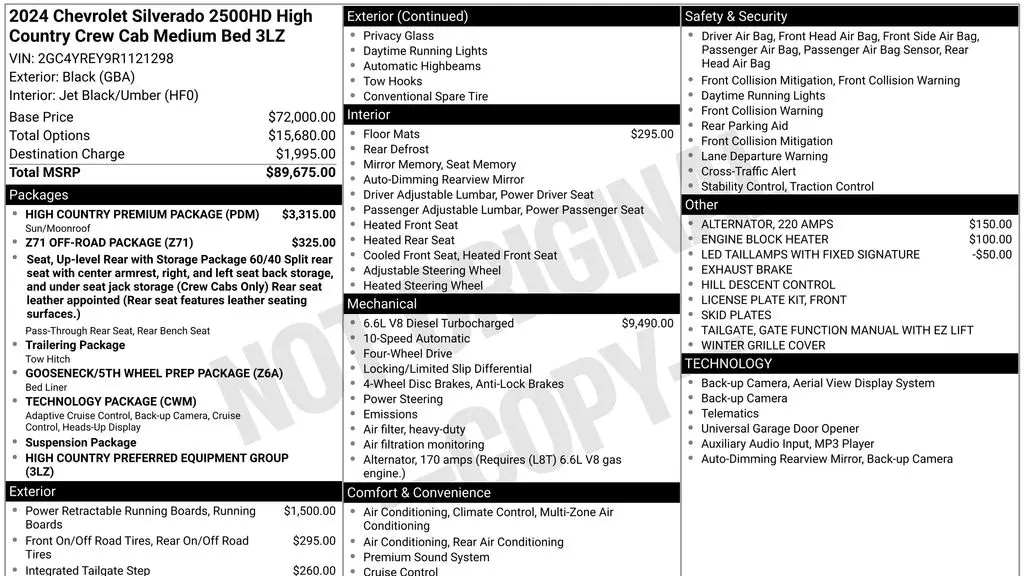 2024 Chevrolet Silverado 2500HD High Country