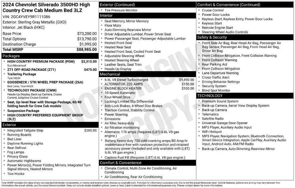2024 Chevrolet Silverado Hd - $67,000