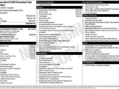 1997 Chevrolet C/K 1500 Series 2DR K1500 Cheyenne 4WD Extended Cab Stepside SB