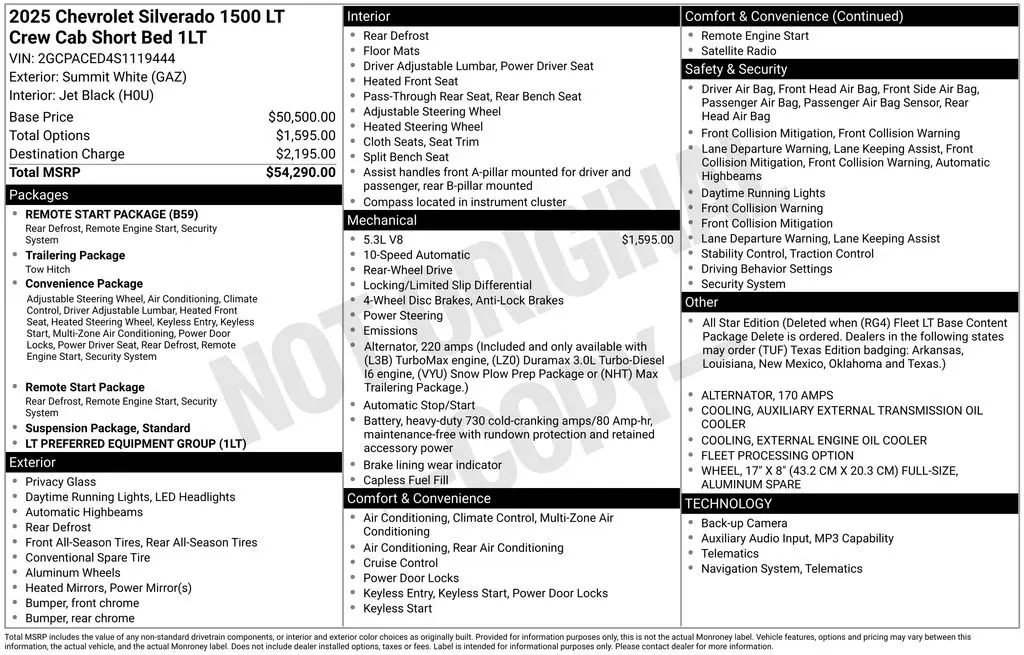 2025 Chevrolet Silverado - $30,898