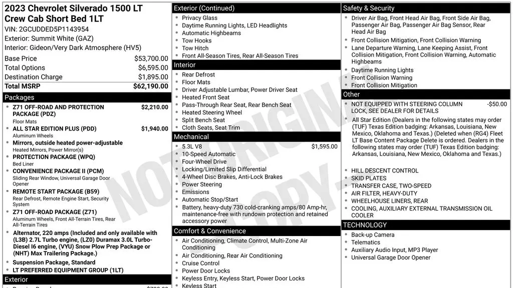 2023 Chevrolet Silverado 1500 LT