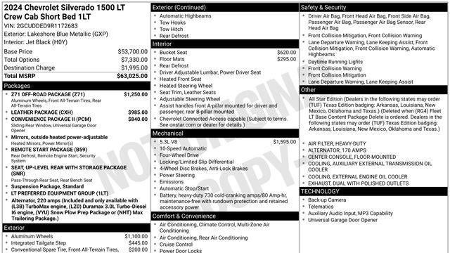 2024 Chevrolet Silverado 1500 LT