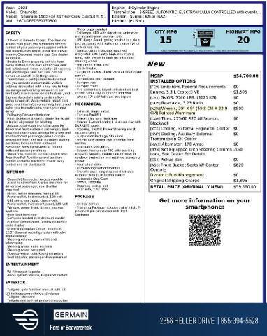 2023 Chevrolet Silverado - $39,325