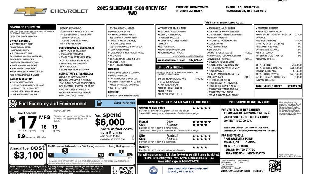 2025 Chevrolet Silverado 1500 RST