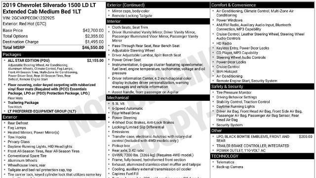 2019 Chevrolet Silverado 1500 LD LT