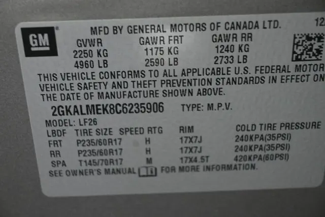 2012 GMC Terrain - $7,999