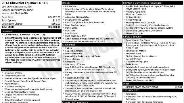2013 Chevrolet Equinox LS