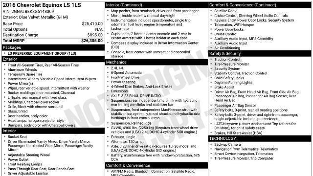 2016 Chevrolet Equinox LS