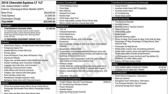 2016 Chevrolet Equinox LT