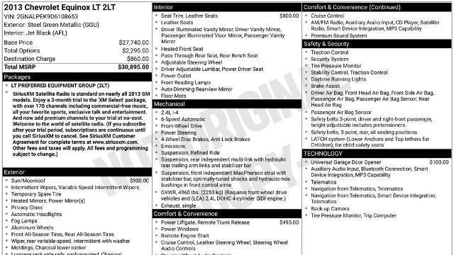2013 Chevrolet Equinox LT