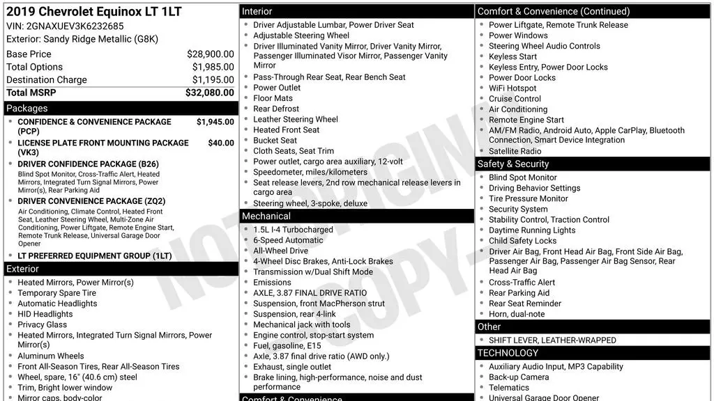 2019 Chevrolet Equinox LT