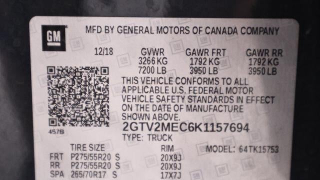2019 GMC Sierra 1500 Limited SLE