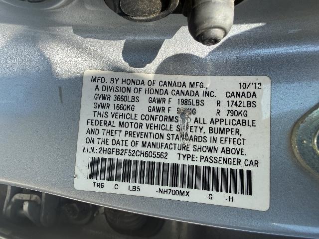2012 Honda Civic - $6,481