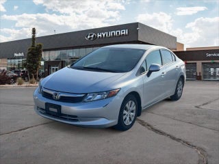 2012 Honda Civic with Alabaster Silver Metallic Exterior