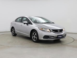 2015 Honda Civic with Alabaster Silver Metallic Exterior