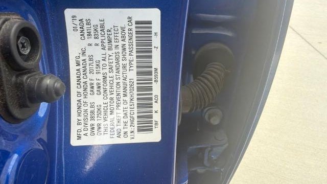 2019 Honda Civic Si