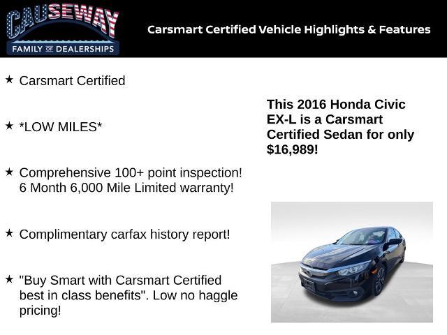 2016 Honda Civic - $16,989