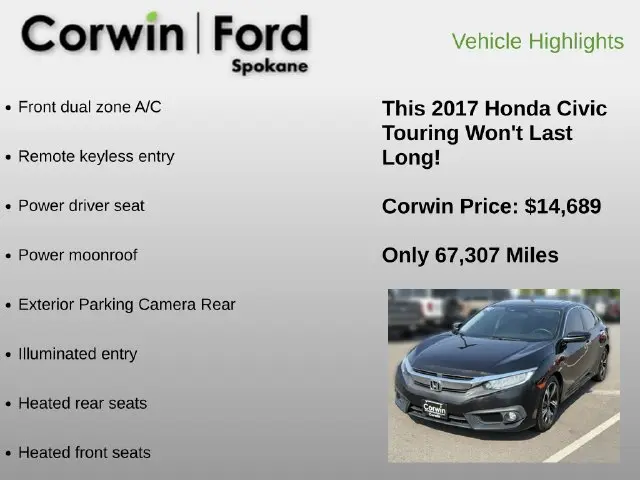 2017 Honda Civic - $14,689