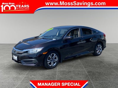 2016 Honda Civic LX 4DR Sedan CVT
