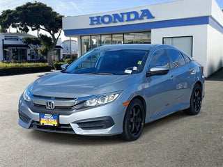 2018 Honda Civic with Lunar Silver Metallic Exterior