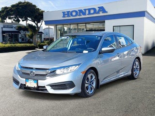 2016 Honda Civic with Lunar Silver Metallic Exterior