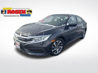 2018 Honda Civic with Crystal Black Pearl Exterior