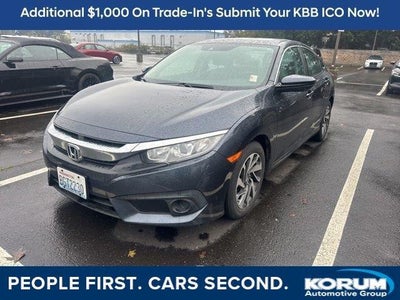 2018 Honda Civic EX 4DR Sedan W/Honda Sensing