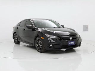 2019 Honda Civic with Crystal Black Pearl Exterior
