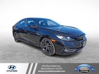 2020 Honda Civic with Crystal Black Pearl Exterior