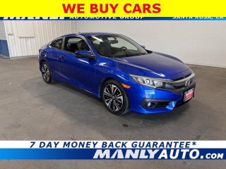 2017 Honda Civic with Aegean Blue Metallic Exterior