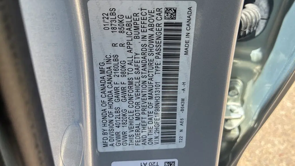 2022 Honda Civic Touring