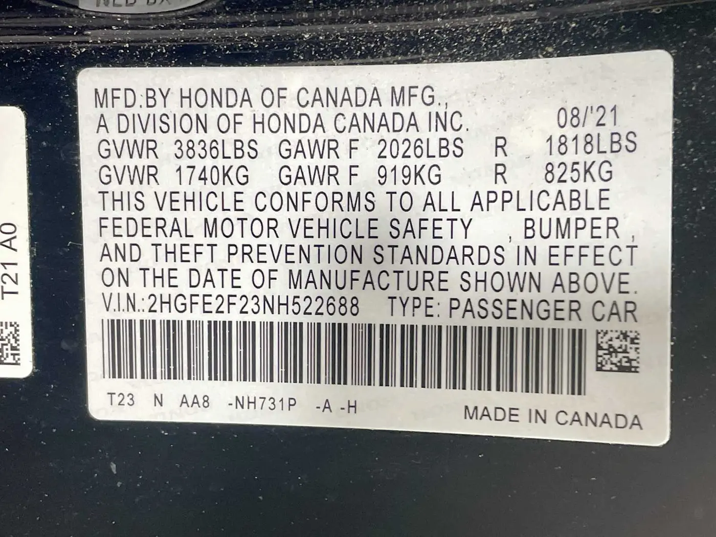 2022 Honda Civic - $17,995